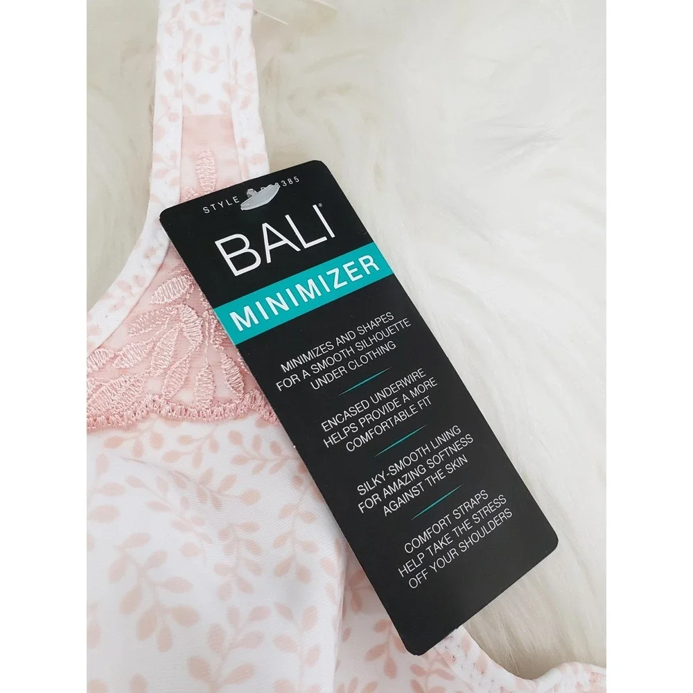 NEW Bali Passion For Comfort Full-Figure Minimizer Underwire Bra DF3385 Size 40D